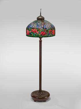 View 1 of Lot 421: "Border Peony" Floor Lamp