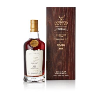 View 1 of Lot 1557: Glen Grant Gordon & Macphail Mr. George Legacy Second Edition 64 Year Old Cask #3483 56.1 abv 1957 (1 BT70)