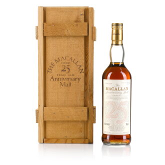 View 1 of Lot 7: The Macallan 25 Year Old Anniversary Malt 43.0 abv 1965 (1 Bottle 70cl)