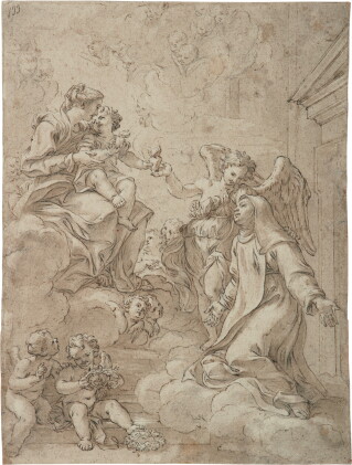 Catalog image of The Madonna and Child with St. Catherine of Siena