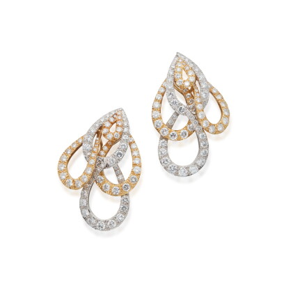 Catalog image of Pair of Diamond Earclips
