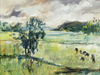 Catalog image of nguyen tri minh | rice fields in south vietnam 南越水稻田
