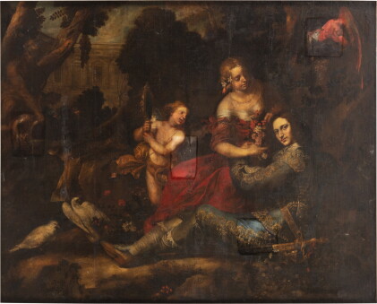 Catalog image of Portrait of Marcantonio Grillo (1622-1679) as Rinaldo in the garden of the pala…