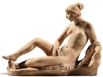 Catalog image of aristide maillol | jeune fille couchée, après le bain (etude pour "le monument …