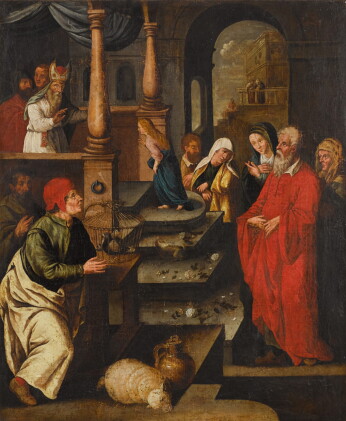 Catalog image of flemish school, circa 1600 | the presentation of the virgin