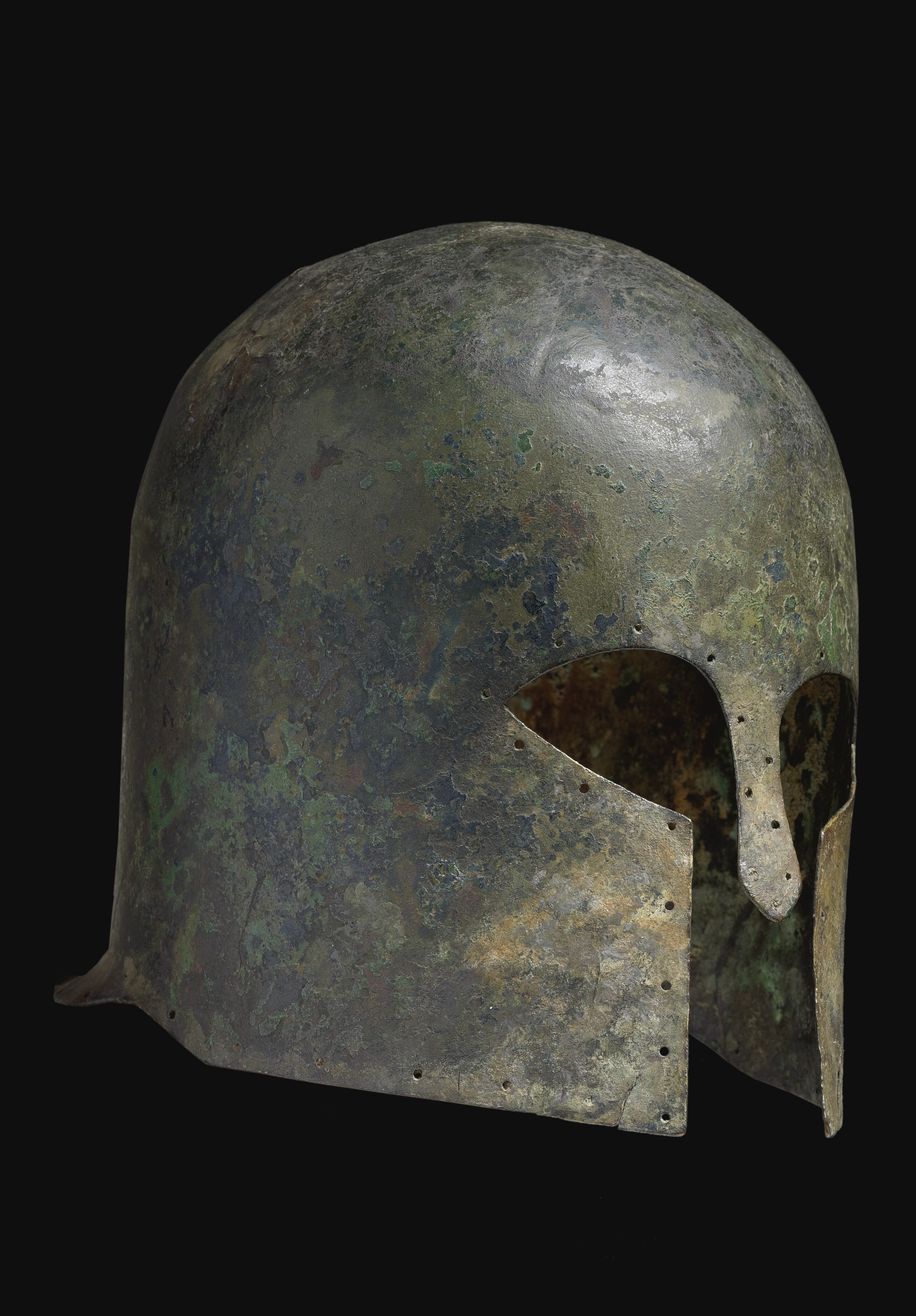 22 A Greek Bronze Helmet Circa 2nd Half Of The 7th Century B C 22-a-greek-bronze-helmet-circa-2nd-half-of-the-7th-century-b-c