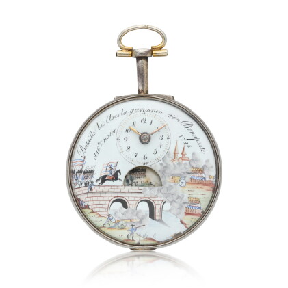 Catalog image of No. 16526 A simple automaton verge watch bearing the signature G. Masterman, Lo…