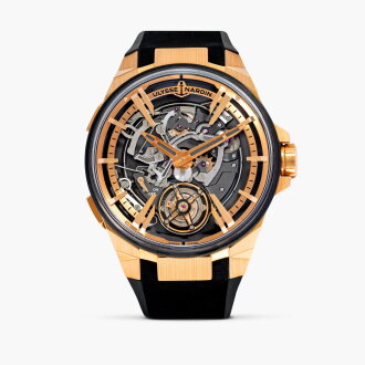 View 1 of Lot 126: Blast Hourstriker, Reference 6215-400/02 | A pink gold and DLC-coated titanium semi-skeletonised hour striking flying tourbillon wristwatch, Circa 2021