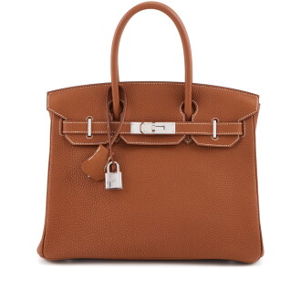 View 1 of Lot 13: Gold Togo Birkin 30 Palladium Hardware, 2010