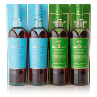View 1 of Lot 6074: The Macallan Edition No.6 and No.4 Mixed Lot NV (4 BT70)