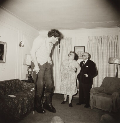Catalog image of 'A Jewish giant at home with his parents in the Bronx, N.Y.'