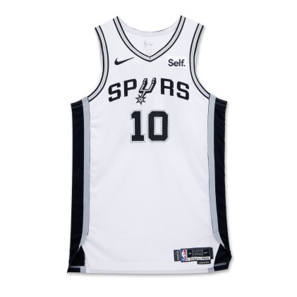 Jeremy Sochan San Antonio Spurs 2023-2024 Game Worn Association Edition Jersey