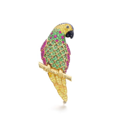 Catalog image of michele della valle | gem set brooch