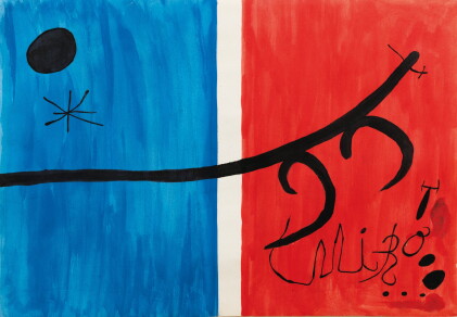 Catalog image of joan miró | etude pour "el vol de l'alosa"