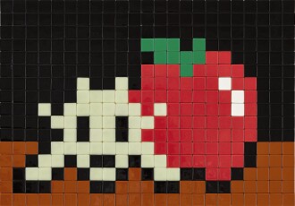 View 1 of Lot 250: Invader | Radiant, Apple, Space 光芒四射，蘋果，宇宙