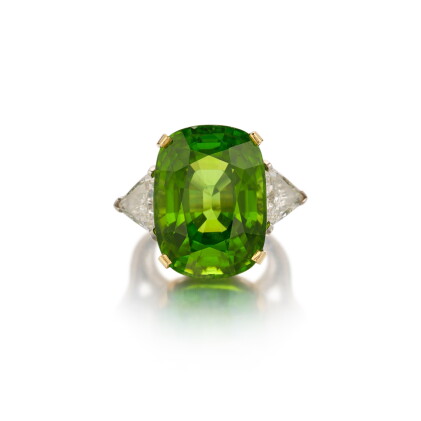 Catalog image of Peridot and Diamond Ring