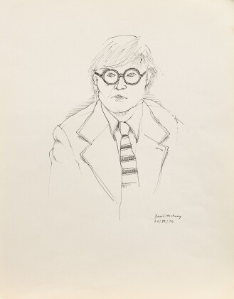 Catalog image of Portrait de David Hockney en buste