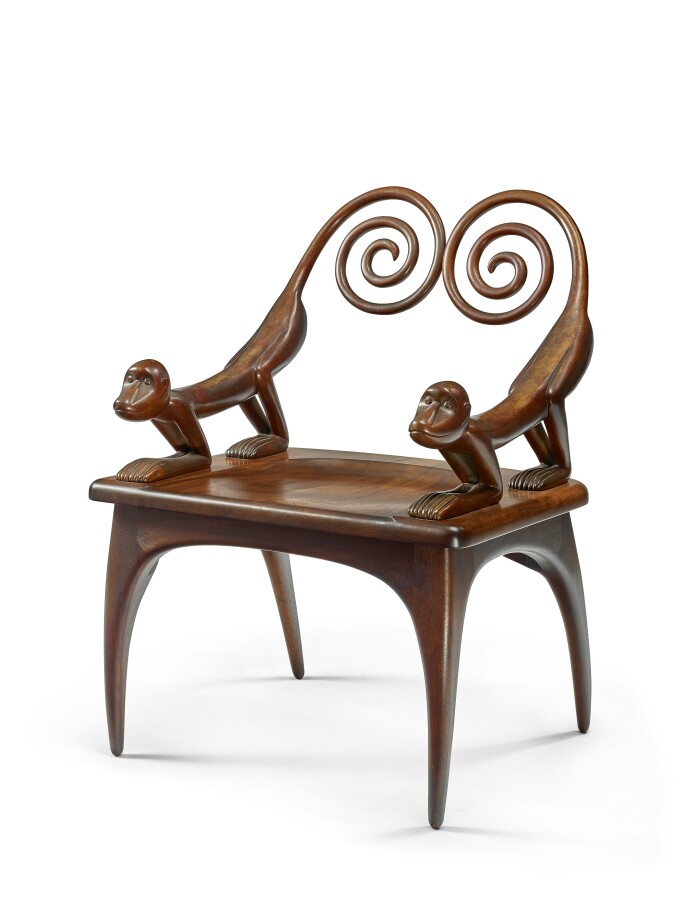 A Judy McKie monkey chair