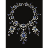 375. impressive sapphire and diamond demi-parure, mellerio dits