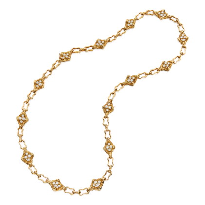 Catalog image of gold and diamond necklace, boucheron, france