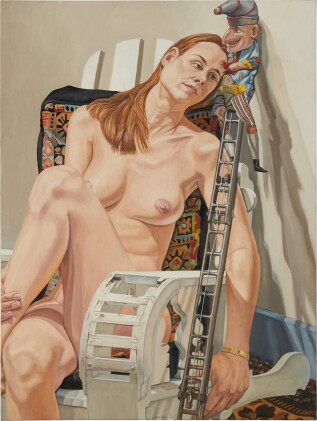 Catalog image of philip pearlstein | punch on a ladder ii