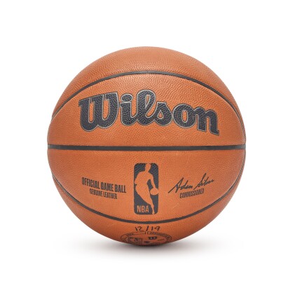 View 1 of Lot 87: Game Used 2024-2025 Minnesota Timberwolves vs. New York Knicks Ball | Towns "30-20" Game