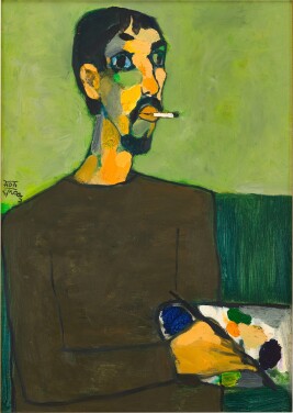 View 1 of Lot 2039: Dang Xuan Hoa 鄧春和 | Self-Portrait  自畫像