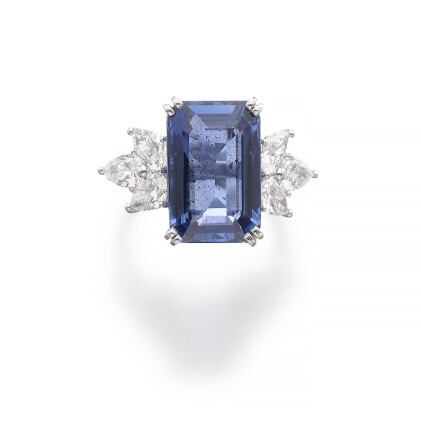 Catalog image of HARRY WINSTON | SAPPHIRE AND DIAMOND RING
