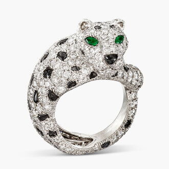 View 1 of Lot 1654: Diamond, Onyx and Emerald ‘Panthère’ Ring | 卡地亞 | 鑽石 配 縞瑪瑙 及 祖母綠 ‘Panthère’ 戒指 