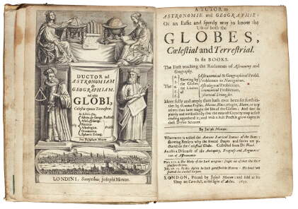 Catalog image of moxon, a tutor to astronomie and geographie: or an easie and speedy way to know…