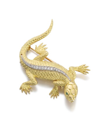 Catalog image of gold and diamond brooch | piaget