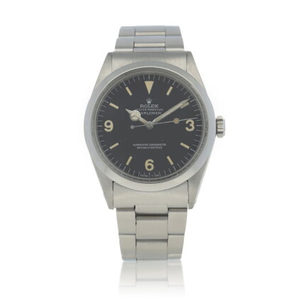 Catalog image of Explorer, Ref. 1016 Stainless steel wristwatch with bracelet Circa 1970
