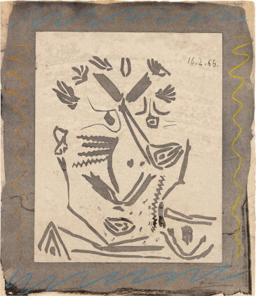 Catalog image of Portrait d’homme (Notre Dame de Vie) (Bloch 1230; Baer 1848; Picasso Project L-188)