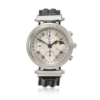 View 1 of Lot 243: A Forget Chronograph with moonphases and date | Circa 1998
