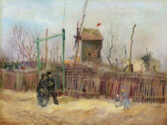 View 1 of Lot 6: Scène de rue à Montmartre (Impasse des Deux Frères et le Moulin à Poivre)      