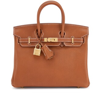 View 1 of Lot 508: Fauve Barenia Faubourg Birkin 25 Gold Hardware, 2026