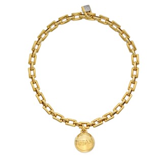 View 1 of Lot 593: Gold and Diamond Pendant-Necklace