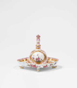 View 1 of Lot 43: A Meissen Table Bell and Stand, Circa 1730