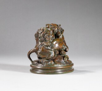 View 1 of Lot 75: Deux jeunes lions (Two young lions)