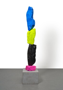 View 1 of Lot 596: Purple Black Yellow Blue Mountain