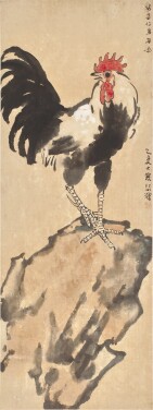 View 1 of Lot 3084: 徐悲鴻 雄雞一唱天下白 | Xu Beihong, Cockerel