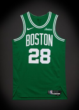View 1 of Lot 13: Hugo González ‘Rookie Debut’ Boston Celtics 2025-2026 Game Worn Icon Edition Jersey
