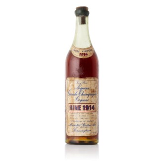 View 1 of Lot 6639: Hine Very Rare Liqueur Grande Champagne Cognac 70 proof 1914 (1 BT70)