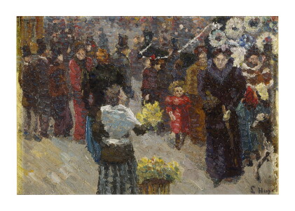 Catalog image of louis hayet | la fleuriste sur les grands boulevards à paris
