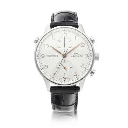 Catalog image of Reference 3712 Portugieser Chrono-Rattrapante A stainless steel split-seconds c…