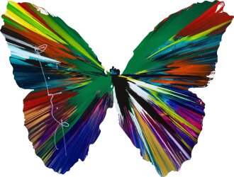 View 1 of Lot 3055: Untitled (Butterfly Spin Painting) | 無題（蝴蝶旋轉畫）