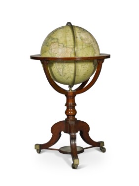 View 1 of Lot 67: A William IV 18-inch terrestrial globe by W. & T. M. Bardin, dated 1836