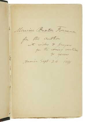  Complete Poems & Prose of Walt Whitman 1855–1888. Authenticated & Personal Book (handled by W.W.). (Philadelphia, 1888)