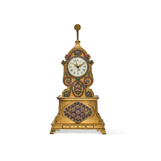View 1 of Lot 53:  A George III Paste-Set Ormolu Quarter Striking Musical Automaton Clock for the Chinese Market, unsigned, circa 1790