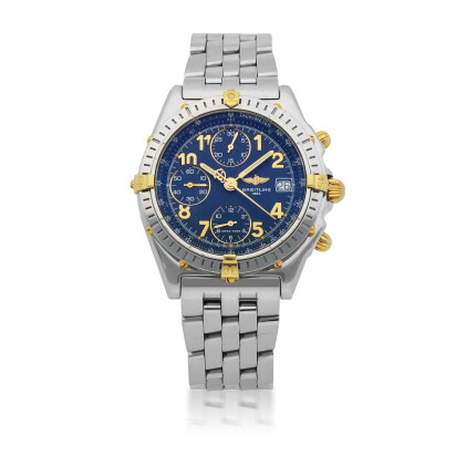 Catalog image of breitling | chronomat, ref b13050.1 stainless steel chronograph wristwatch with…